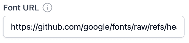 Example of Google Font in Plainly